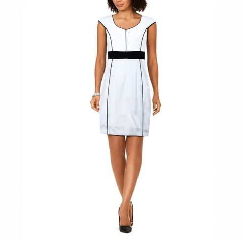 Vestido Blanco crema 36 H&M-0