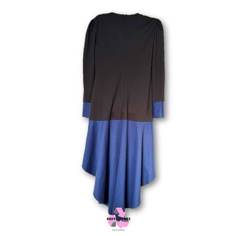 Vestido Negro/Azul 42 tabairur-2