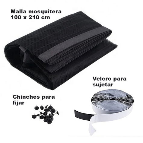 Malla Anti Mosquitos Polillas Cortina Magnética 210x100-4