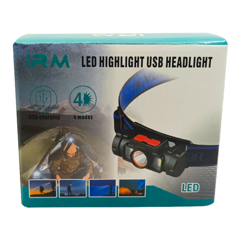 Linterna Led Minero Cabeza Cintillo Usb-1