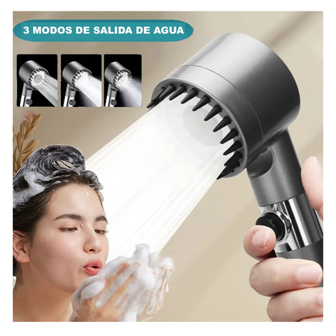 Cabezal Ducha Alta Presion Ajustable Con Filtro-6
