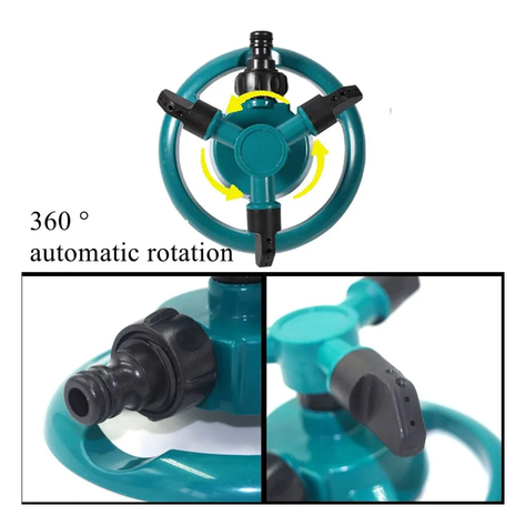 Aspersor Riego Automatico Cesped Jardin Regador Giratorio-1