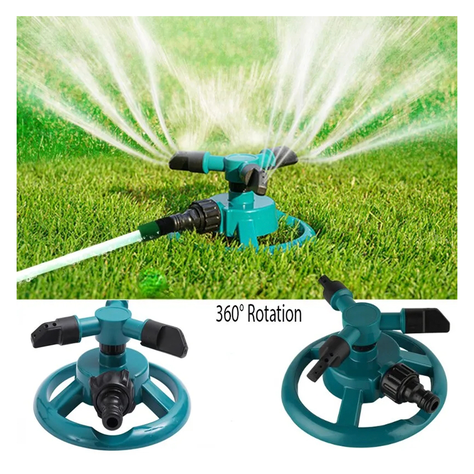 Aspersor Riego Automatico Cesped Jardin Regador Giratorio-2