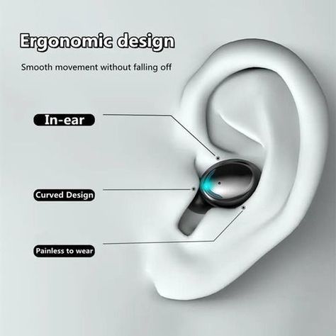 Audifonos In-ear Inalambricos Audifonos Auricular -3