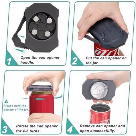 Abridor Latas Manual Mini Portatil Potente Abre Latas-6