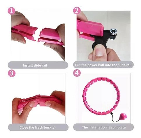 Aro Hula Hoop Smart Ajustable Perdida Peso Cintura-1
