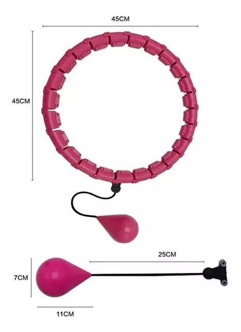 Aro Hula Hoop Smart Ajustable Perdida Peso Cintura-5