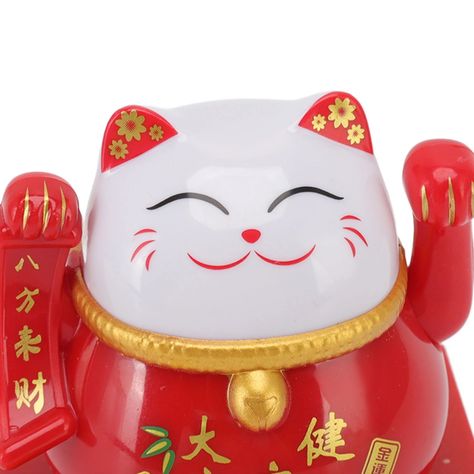 Gato De La Suerte Mueve Solar-5