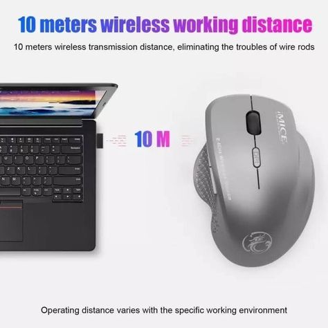  Mouse Inalmabrico 2,4 Ghz Portatil Usb 1600 Dpi 6-5