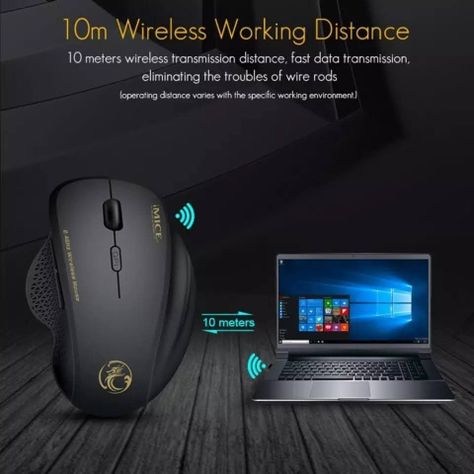  Mouse Inalmabrico 2,4 Ghz Portatil Usb 1600 Dpi 6-6