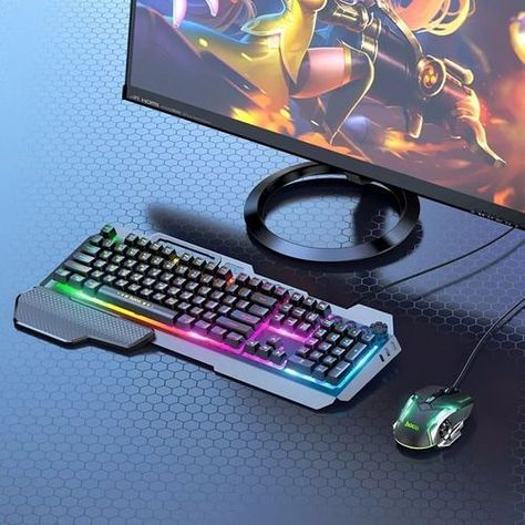 Teclado Gamer Rgb Panel Multimedia Weibo Usb -3