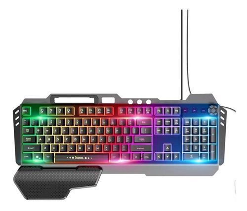 Teclado Gamer Rgb Panel Multimedia Weibo Usb -0