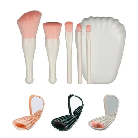 Set 5 Brochas De Maquillaje Con Estuche Viajero Y Espejo-0
