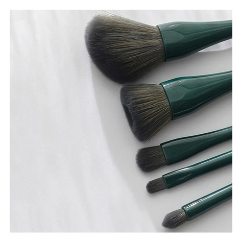 Set 5 Brochas De Maquillaje Con Estuche Viajero Y Espejo-2