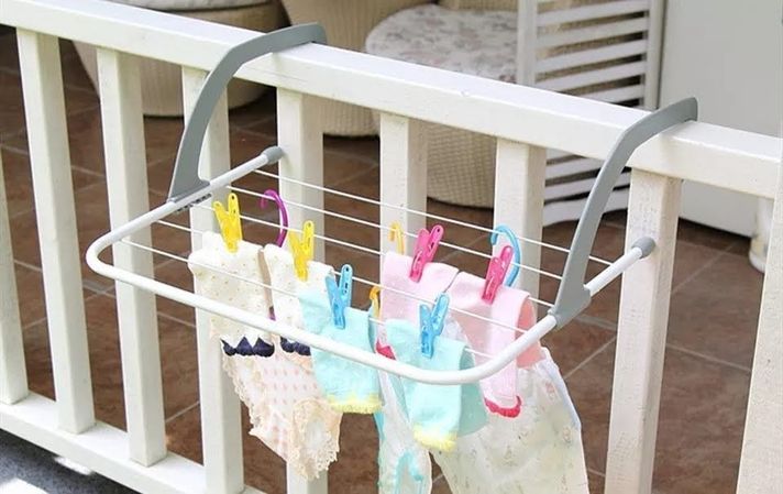 Tendedero Colgador De Ropa Plegable 68x40cm Balcon-3