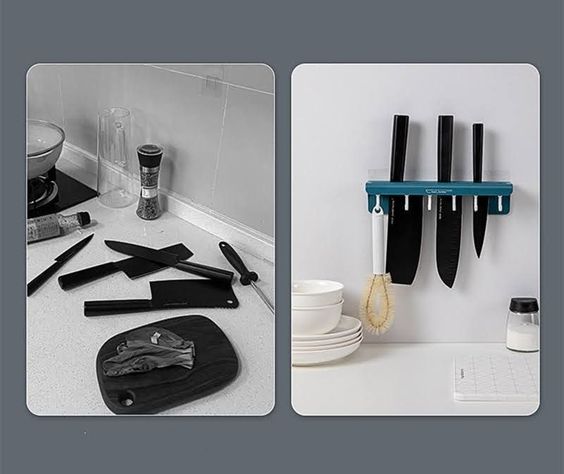 Soporte Organizador Rack Para Utensilios Cocina Cu-4