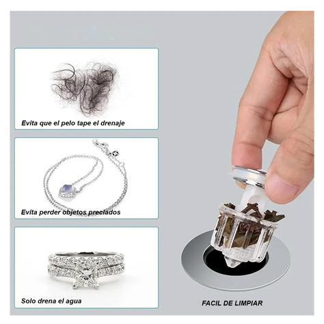 Filtro Tapon Para Ducha Fregadero Tapa Universal-7