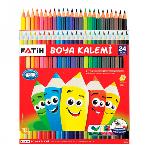 Set 24 Lapices De Color Colores Surtidos-0