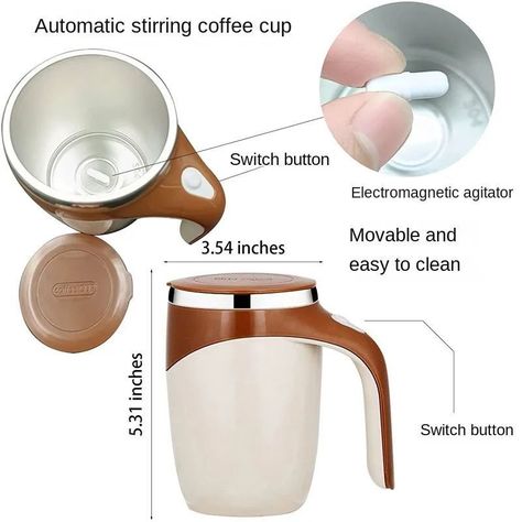 Taza De Cafe Revolvedora Autimatica Magnetica-3