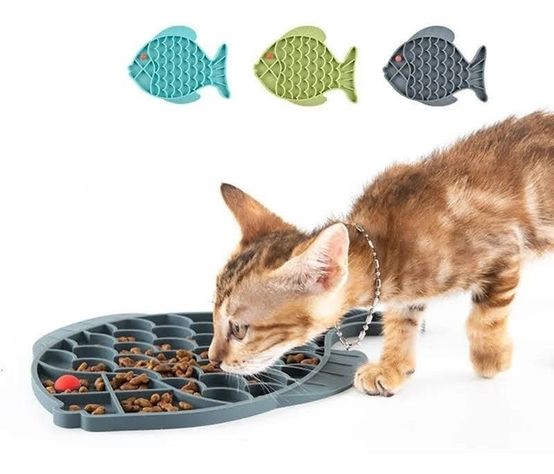Lick Mat Comedero Lento Perros Gatos Alta Adherenc-3