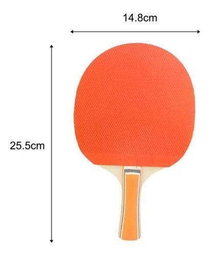 Set Juego Dos Paletas Raquetas Ping Pong + 3 Pelotas Clase B-2