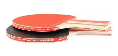Set Juego Dos Paletas Raquetas Ping Pong + 3 Pelotas Clase B-1