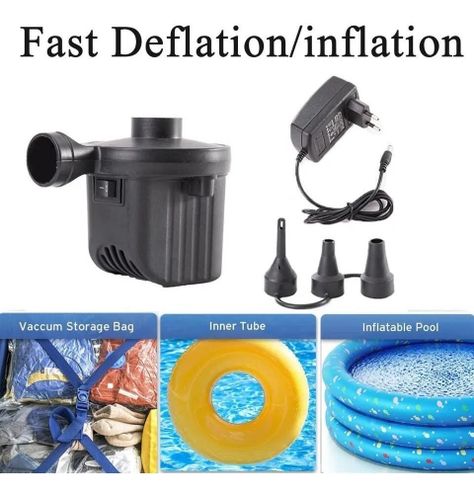 Inflador Electrico Multifuncional 12v Desinflador -3