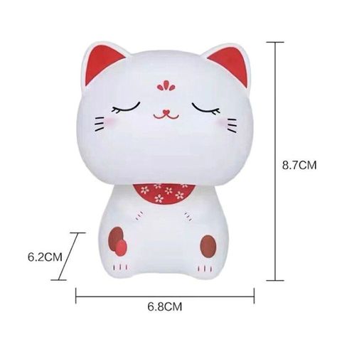 Gato De La Suerte Con Bateria Solar Fortuna-3