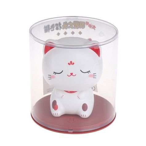 Gato De La Suerte Con Bateria Solar Fortuna-0
