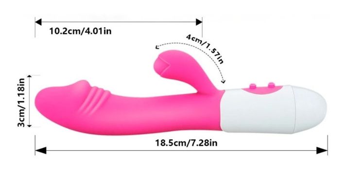 Vibrador Consolador Para Clitoris Y Vagina Super S-1