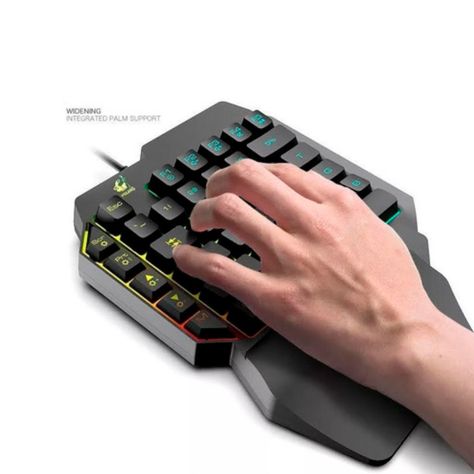 Teclado Gamer Una Mano Usb Mini Keyboard Con Luces-1