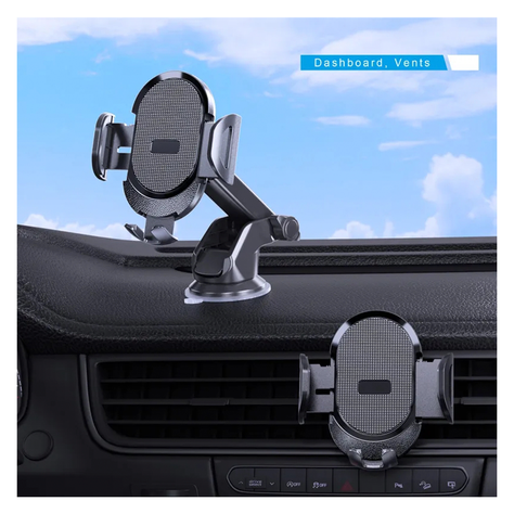 Soporte De Auto Porta Celular Giratorio Ventosa-2
