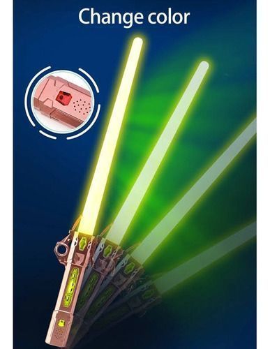 Espada Laser Rgb Luminosa Recargable Usb Sonido Re-4