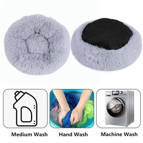 Cama Para Mascotas Perro Gato Antiestrés Felpa Talla M 50cm-6