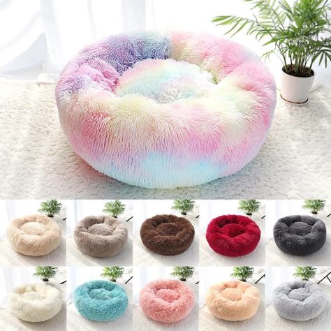 Cama Para Mascotas Perro Gato Antiestrés Felpa Talla M 50cm-5