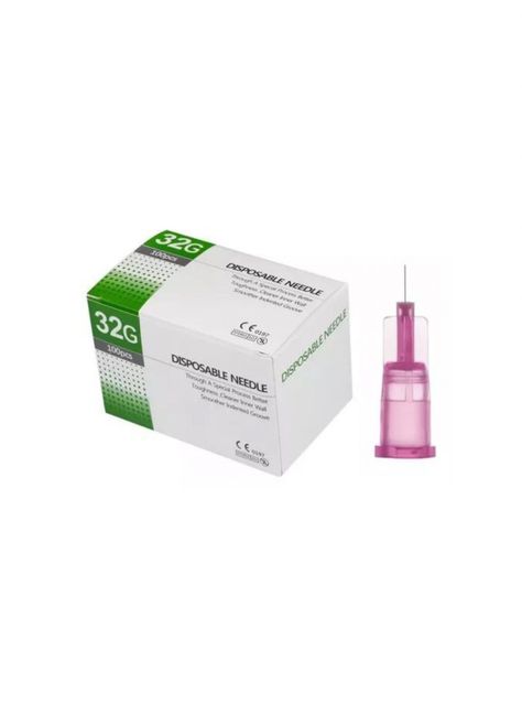 Pack 100 Agujas 32g x 4mm Para Mesoterapia Facial Plasma Prp-2