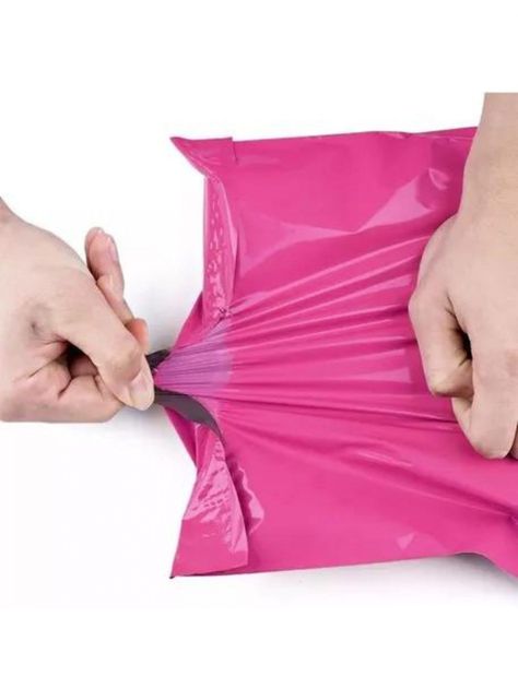 Pack 100 Bolsas Courier Embalaje Autoadhesivo 17x26cm Fucsia-2