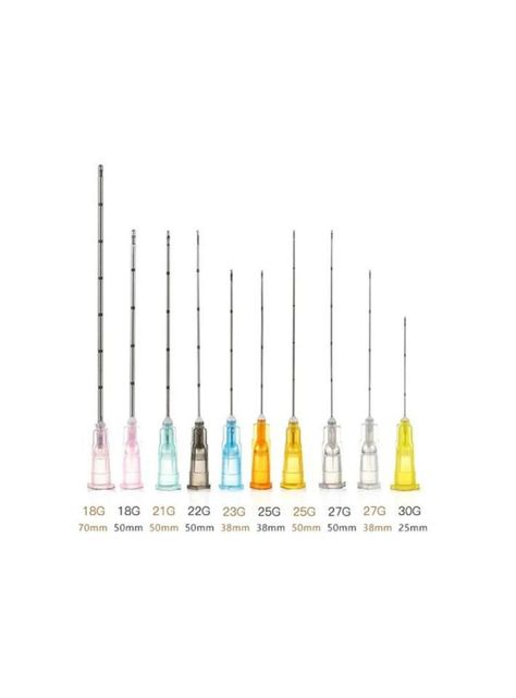 10 Cánula 25g X 38mm Microcánulas Flexibles Para Relleno-2