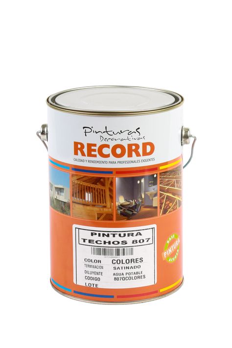 PINTURA PARA TECHO GRIS 807 RECORD GALON 3.8LT-0