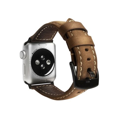 Correa De Cuero Genuino Para Apple Watch-2
