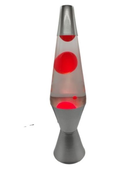 LAMPARA LAVA ROJO TRANSPARENTE-0