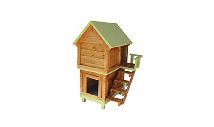 Casa para Perros de 2 pisos Extra Pequeña-0