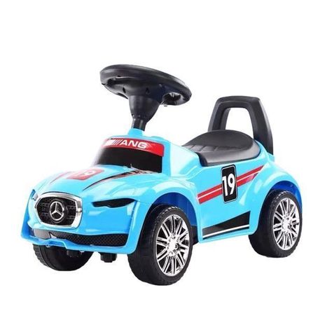  Auto Correpasillos Andador 2 en 1 con Mango Celeste-1