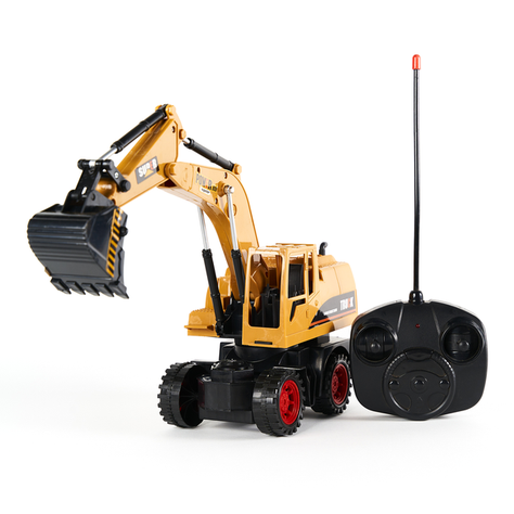 Camión Excavadora con Luces, Sonido y Batería Recargable-1