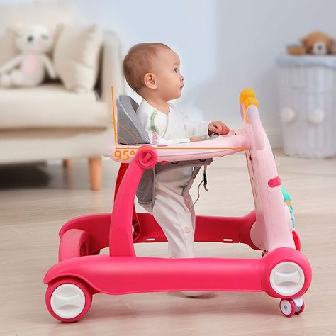 Andador Bebe Caminadora Plegable Antivuelco 360°-2