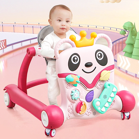 Andador Bebe Caminadora Plegable Antivuelco 360°-4