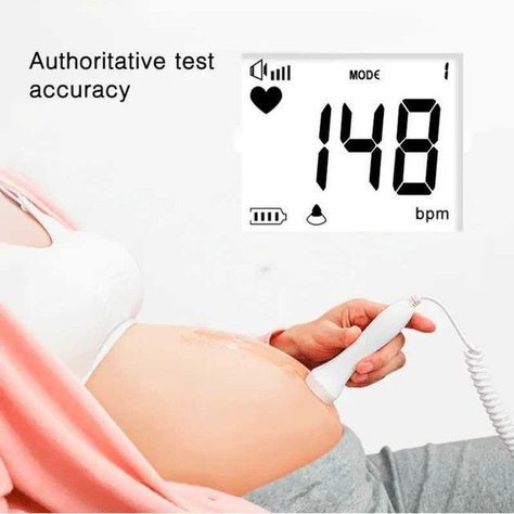 Monitor Fetal Doppler Ultrasonido Latidos Rosado-7
