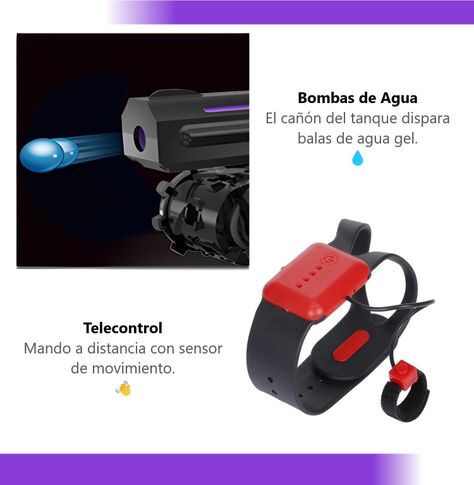 Auto Tanque a Control Remoto Lanza Bombas de Agua-5
