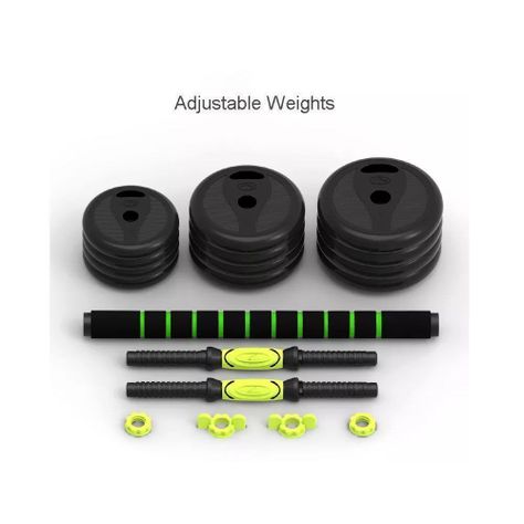 Set de Mancuernas 20 Kg con Union Light Green-2