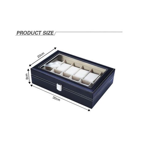 Caja Estuche Organizador de 12 Relojes de Lujo-2